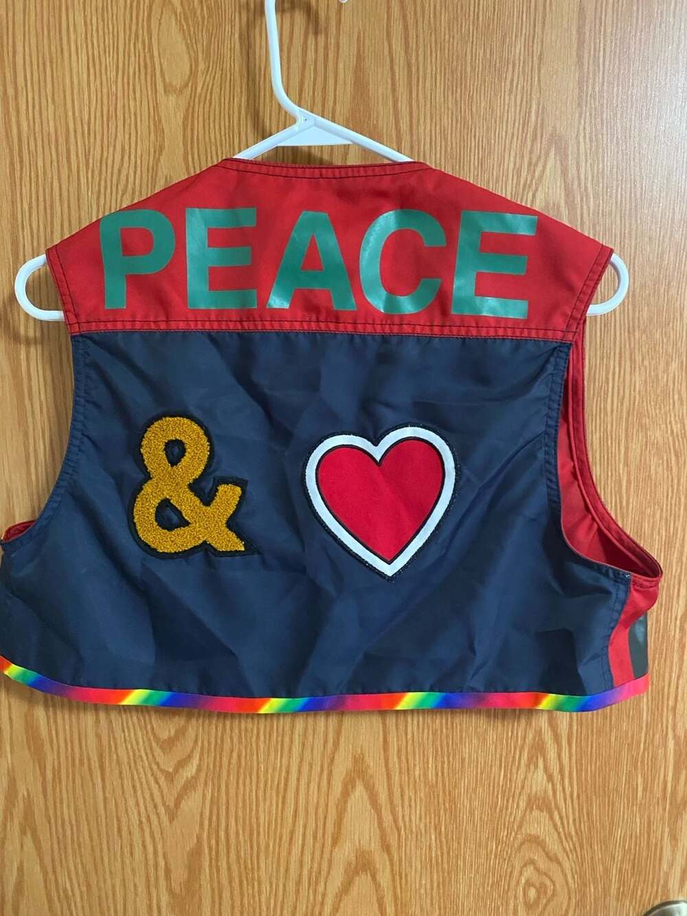 Moschino Jeans Vest Size 36 Multicolor Peace And Love